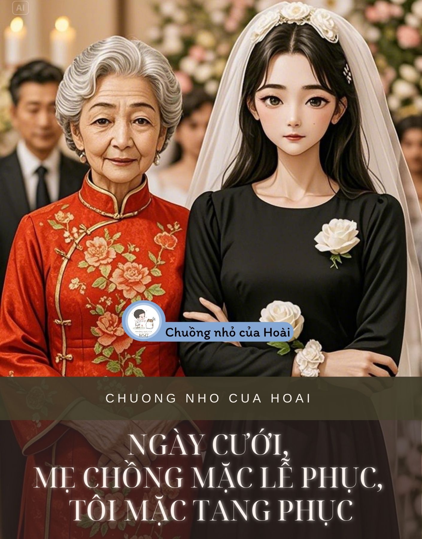NGÀY CƯỚI, MẸ CHỒNG MẶC LỄ PHỤC, TÔI MẶC TANG PHỤC